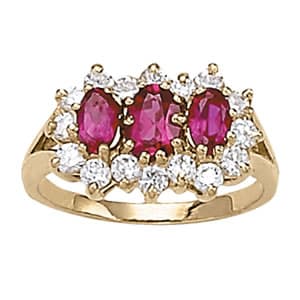 Color Rings Oval (5/8 ct. tw.) — View 1