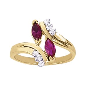 Color Rings Marquise (1/8 ct. tw.) — View 1