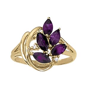 Color Rings Marquise (0.02 ct. tw.) — View 1