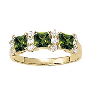 COLOR RINGS PRINCESS &amp; CUSHION (1/4 ct. tw.) — View 1