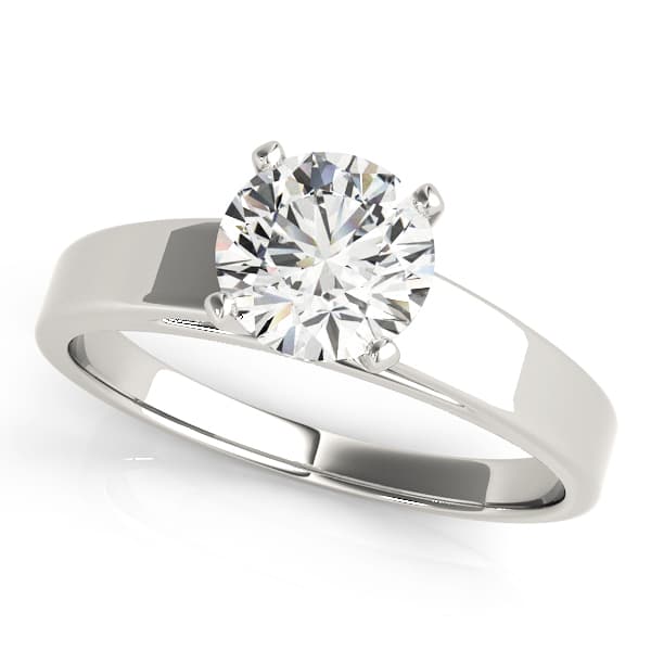 Solitaire Engagement Ring — style 81647 in 10k White Gold