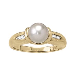 Pearl Color Ring (0.1 ct. tw.) — View 1