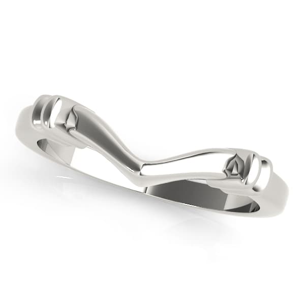 Curved Wedding Band — View 1