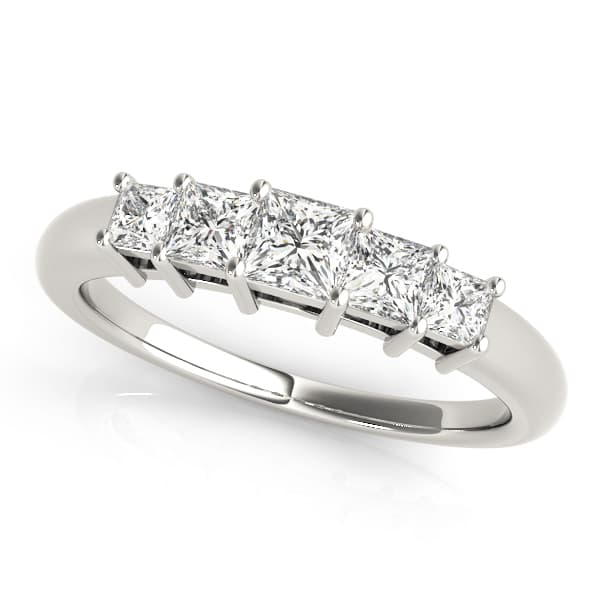 Wedding Bands Fancy Shape Princess — 1/2 CT (0.52 ct. tw.) — View 1