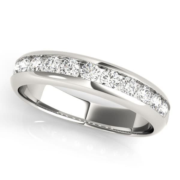 Channel Set Round Wedding Bands — 1 CT (1.1 ct. tw.) — View 1