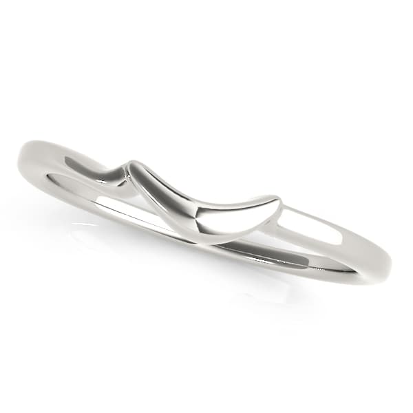 Curved Wedding Band — View 1