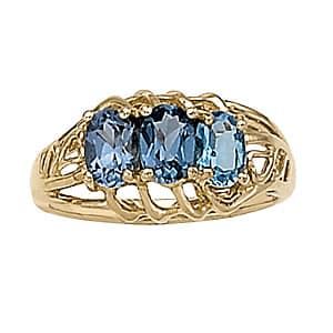 Oval Shape Color Rings (1 1/8 ct. tw.) — View 1