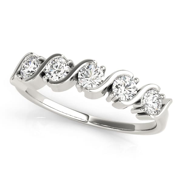 S-Shape Wedding Band — 1 CT (1 ct. tw.) — View 1