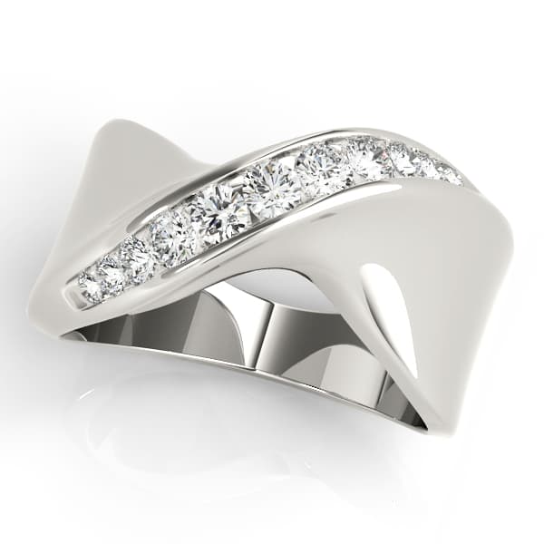 Single Row Swirl Channel Set Fashion Ring (3/8 ct. tw.) — View 1