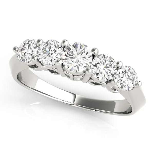Prong Set Wedding Bands — 3/4 CT (1/2 ct. tw.) — View 1