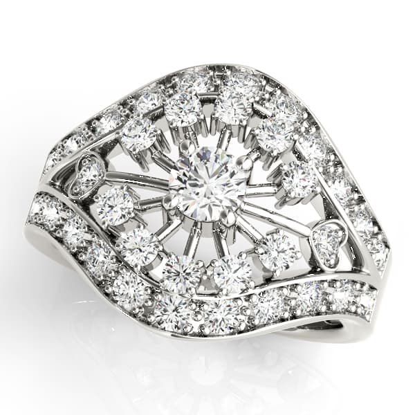 Diamond Fashion Right Hand Rings — 3/4 CT (0.52 ct. tw.) — View 1