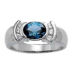 Color Rings Oval (0.18 ct. tw.) — View 1