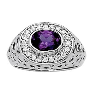Color Rings Oval (0.2 ct. tw.) — View 1