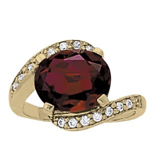 Oval Shape Color Ring (1/3 ct. tw.) — View 1