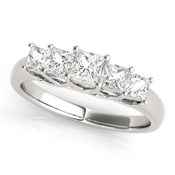 Wedding Bands Fancy Shape Princess — 5/8 CT (1/3 ct. tw.) — View 1