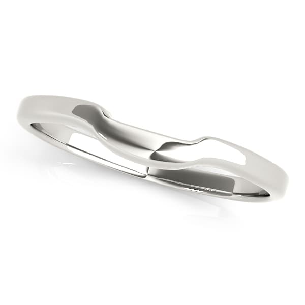 Gold Curved Wedding Band — 1/4 CT