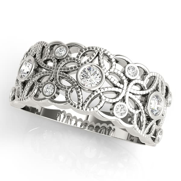 Vintage Inspired Bezel Set Fashion Rings (1/3 ct. tw.) — View 1