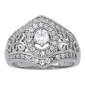 Antique Filigree Right Hand Fashion Ring (5/8 ct. tw.) — View 1