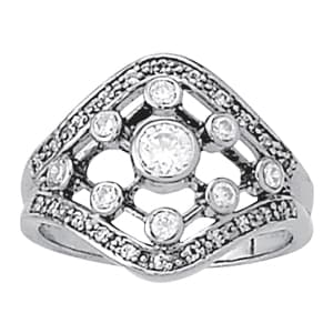 Bezel Set Right Hand Fashion Ring (0.41 ct. tw.) — View 1