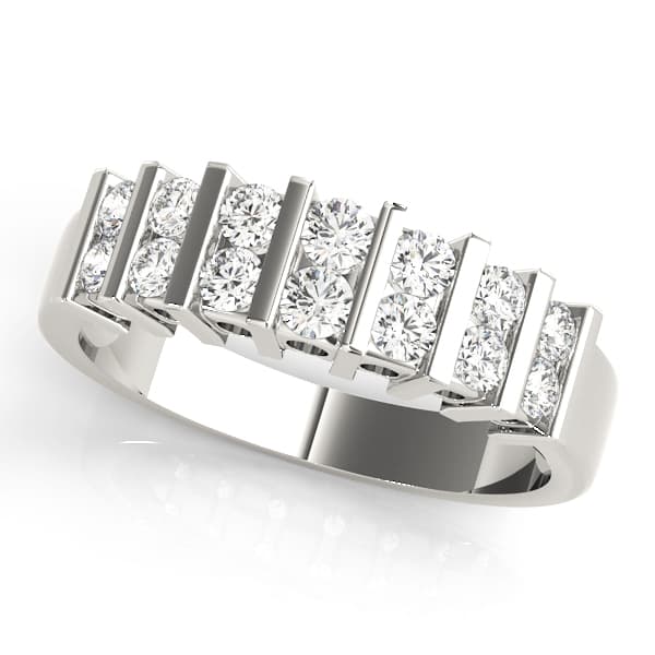 Bar Set Wedding Bands — 1/2 CT (0.46 ct. tw.) — View 1