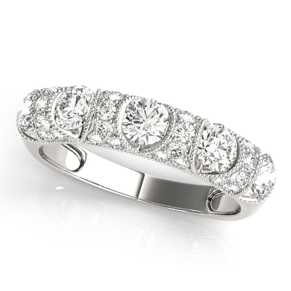 Vintage-Inspired Wedding Band (0.99 ct. tw.) — View 1