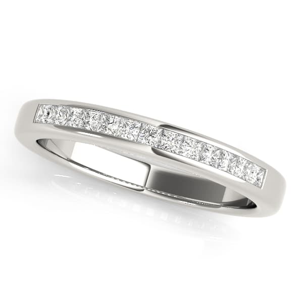 Channel Fancy Shape Princess Cut Wedding Band (1/4 ct. tw.) — View 1