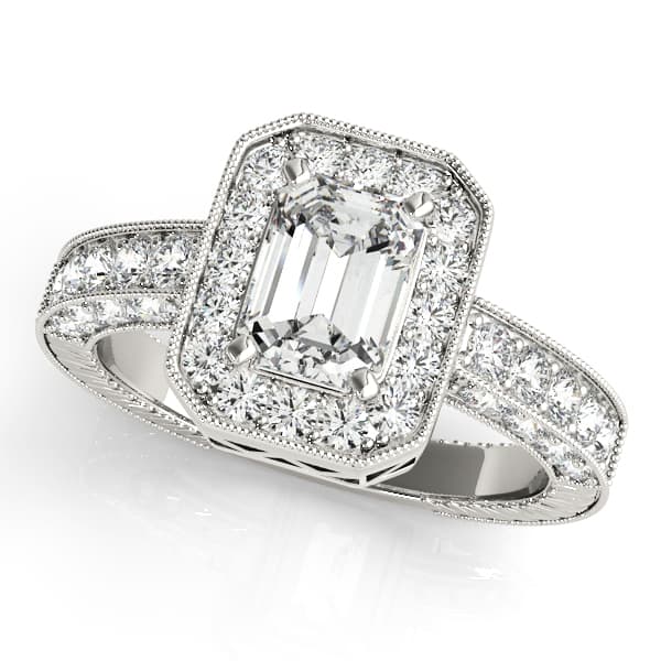 Color Rings Emerald in 10k White Gold