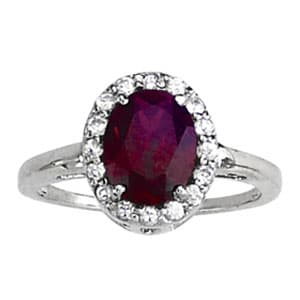*brkdwn*color Rings Oval — 12X10 MM (1/4 ct. tw.) — View 1