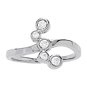 Bezel Set Ring Hand Fashion Ring (1/4 ct. tw.) — View 1