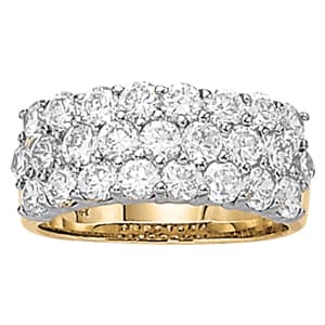 Multirow Prong Set Pyramid Ring (2 1/2 ct. tw.) — View 1