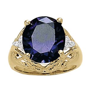 Color Rings Oval (0.09 ct. tw.) — View 1