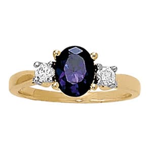 Oval Shaped Color Rings (0.2 ct. tw.) — View 1