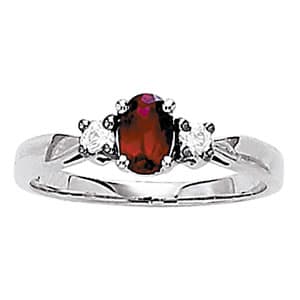 Oval Color Ring (1/8 ct. tw.) — View 1