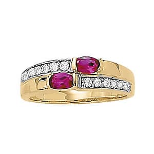 Color Rings Oval (3/4 ct. tw.) — View 1