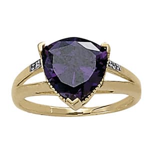 Split Shank Trillion Color Ring (0.02 ct. tw.) — View 1