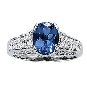Color Rings Oval (1/3 ct. tw.) — View 1