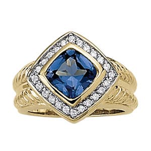 COLOR RINGS PRINCESS &amp; CUSHION (1/4 ct. tw.) — View 1