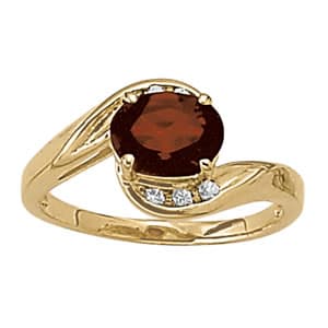 Bypass Oval Color Rings (0.06 ct. tw.) — View 1