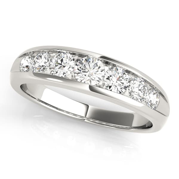 Channel Set Wedding Bands — 1/2 CT (0.42 ct. tw.) — View 1