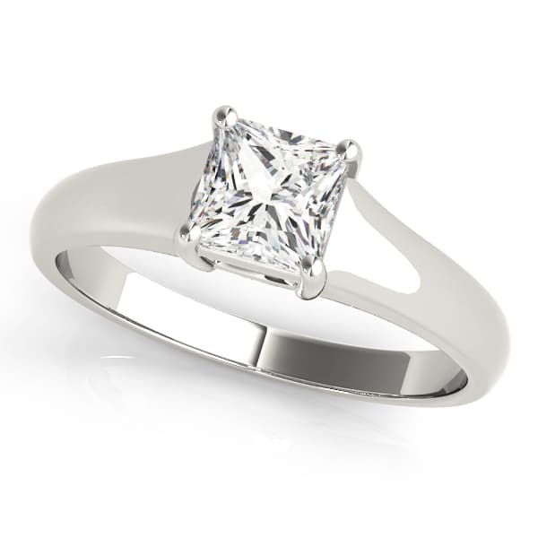 Engagement Rings Solitaires Prince in 10k White Gold