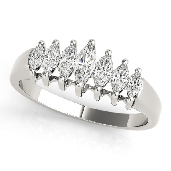 Wedding Bands Fancy Shape Marquise — 1/2 CT (1/4 ct. tw.) — View 1