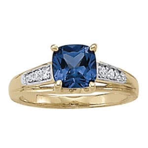 COLOR RINGS PRINCESS &amp; CUSHION (1/8 ct. tw.) — View 1