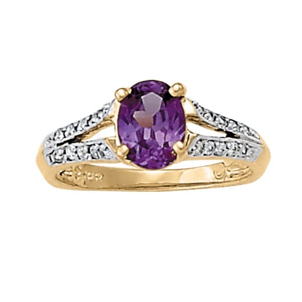 Split Oval Color Ring (0.2 ct. tw.) — View 1