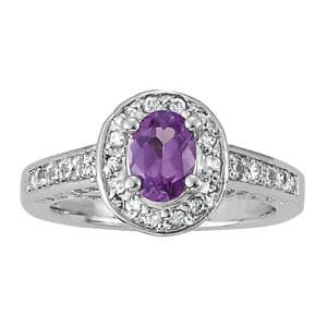 Color Rings Oval — 8X6 MM (0.98 ct. tw.) — View 1