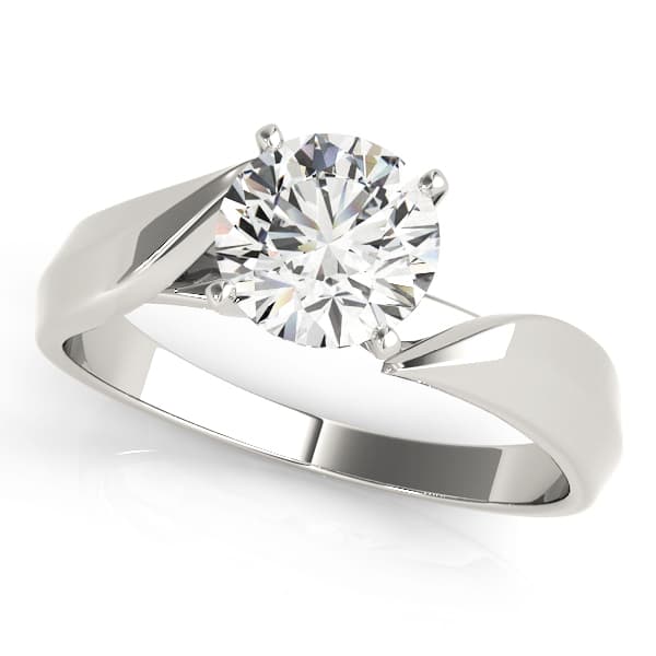 Solitaire Prong Set Engagement Ring — style 83518 in 10k White Gold
