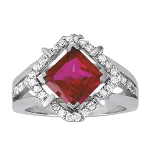 COLOR RINGS PRINCESS &amp; CUSHION (3/8 ct. tw.) — View 1