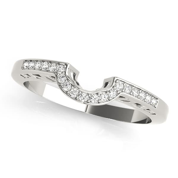 Wedding Bands Curved Bands (0.1 ct. tw.) — View 1