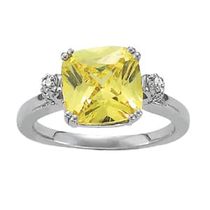 COLOR RINGS PRINCESS &amp; CUSHION (1/8 ct. tw.) — View 1