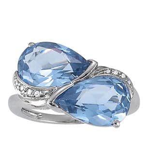 Color Rings Pear (0.04 ct. tw.) — View 1