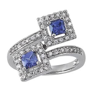 COLOR RINGS PRINCESS &amp; CUSHION (1/3 ct. tw.) — View 1